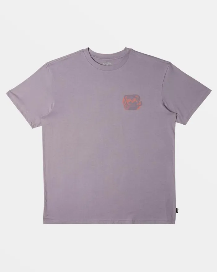 Billabong TShirts Crayon Wave TShirt Purple Ash 8211 Men