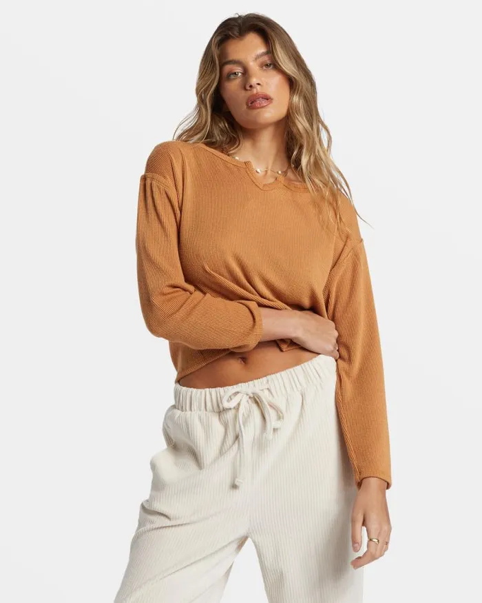 Billabong Tops Mai Tai Knit Top Sandalwood 8211 Women