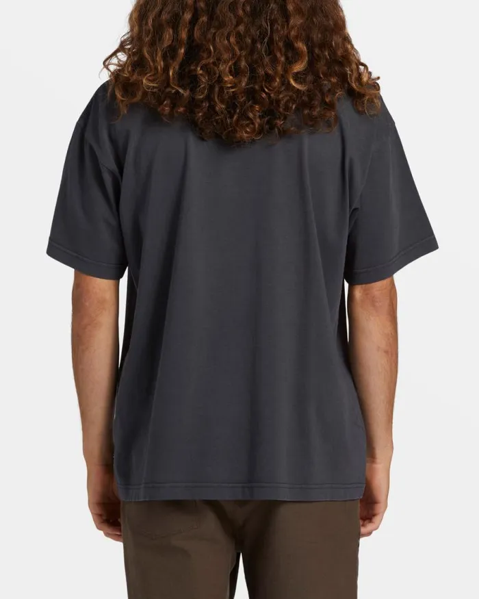 Billabong Wave Washed Essentials Firey OG TShirt Washed Black 8211 Men