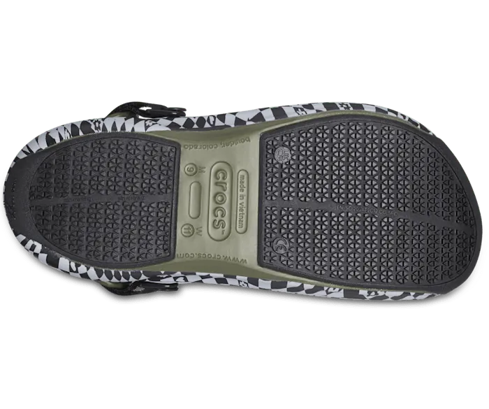 Bistro Pro LiteRide Graphic Clog Black White Women Crocs Clogs