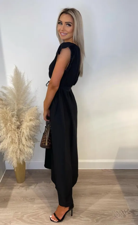 Black Makayla Wrap Strappy Maxi Dress Women Missfiga Wrap Dresses Black Makayla Wrap Strappy Maxi Dress Women Missfiga Wrap Dresses