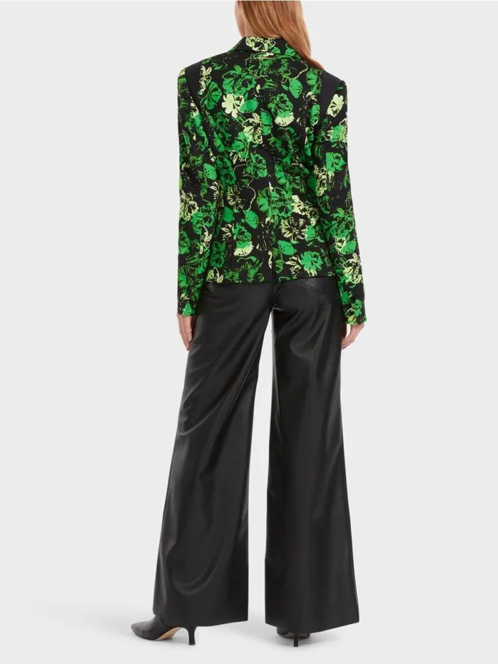 Blazer Damen Marc Cain Blazer Im BlumenDessin Dark Apple Green
