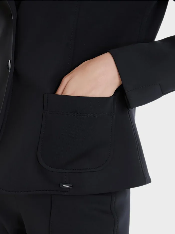 Blazer Damen Marc Cain Blazer Mit Aufgesetzten Taschen Midnight Blue