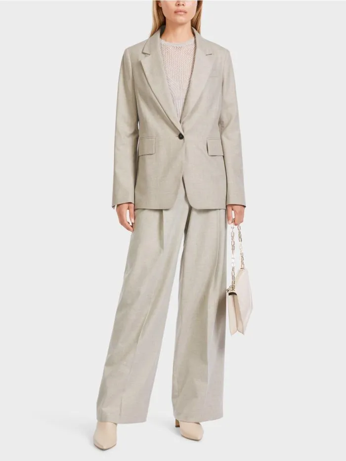 Blazer Damen Marc Cain Blazer Mit Lurex 034Rethink Together034 Dark Sand