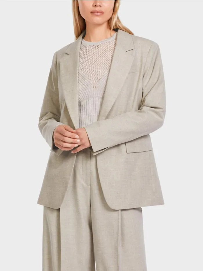 Blazer Damen Marc Cain Blazer Mit Lurex 034Rethink Together034 Dark Sand