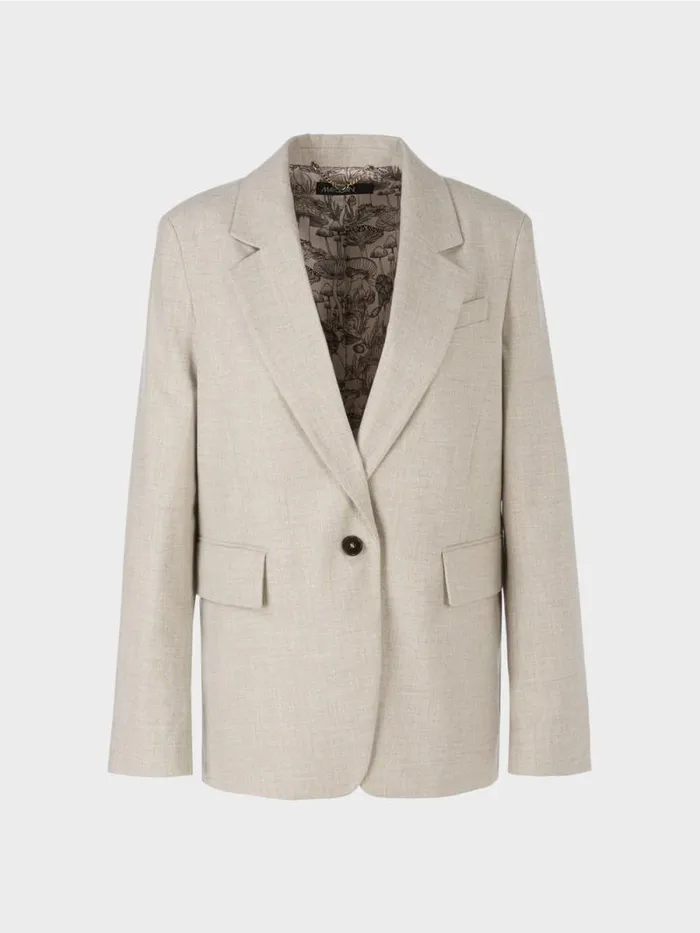 Blazer Damen Marc Cain Blazer Mit Lurex 034Rethink Together034 Dark Sand