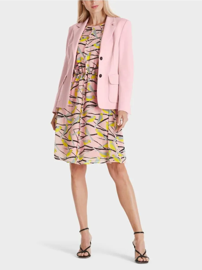 Blazer Damen Marc Cain Blazer Mit Wiener Nhten Soft Powder Pink
