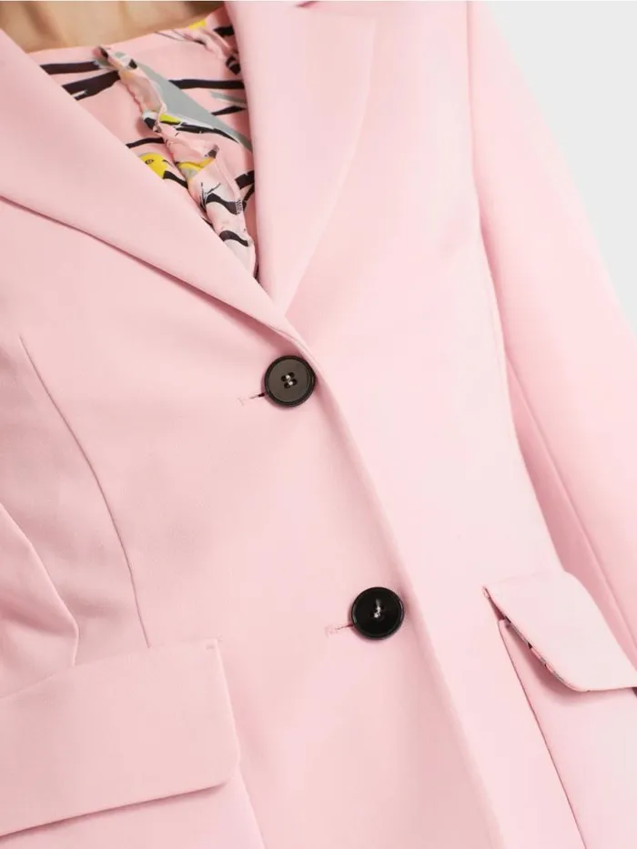 Blazer Damen Marc Cain Blazer Mit Wiener Nhten Soft Powder Pink
