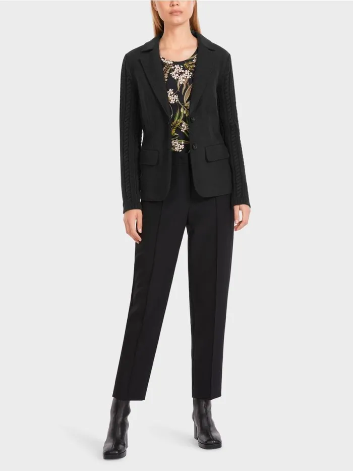 Blazer Damen Marc Cain In Deutschland Gestrickter Blazer Black