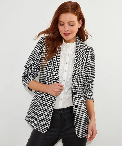 Blazers Apparel Joebrowns Daring Dogstooth Jacket BlackWhite