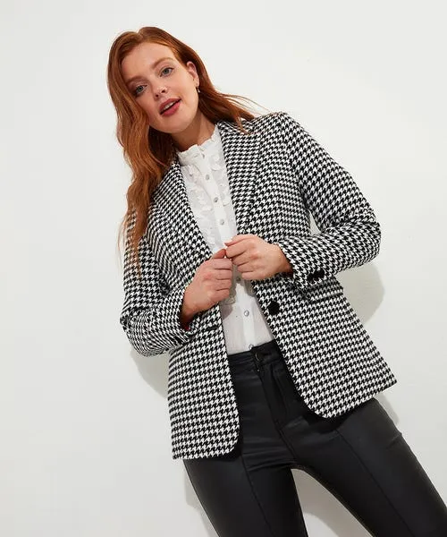 Blazers Apparel Joebrowns Daring Dogstooth Jacket BlackWhite