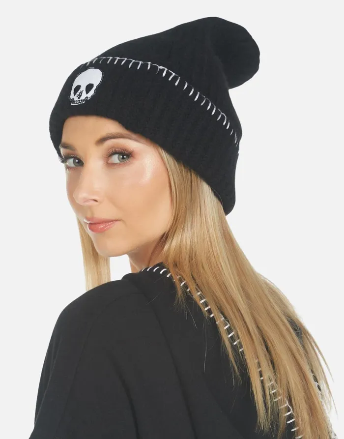 Blix Music Skull Black Women039s Lauren Moshi Sweaters and Knits
