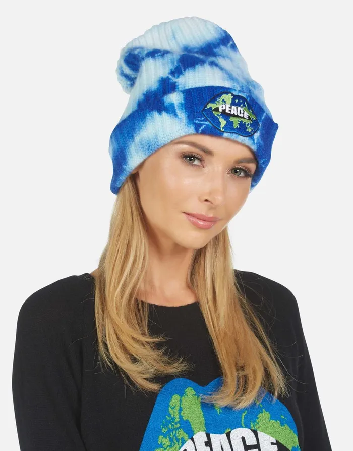 Blix World Peace Lips Blue Clouds Women039s Lauren Moshi Sweaters and Knits