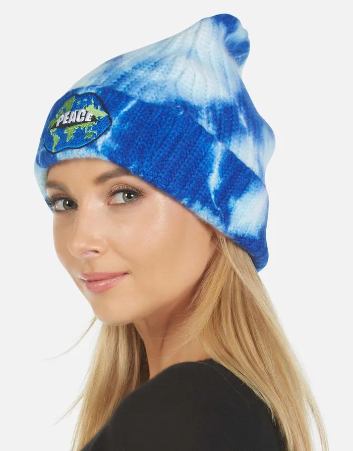 Blix World Peace Lips Blue Clouds Women039s Lauren Moshi Sweaters and Knits