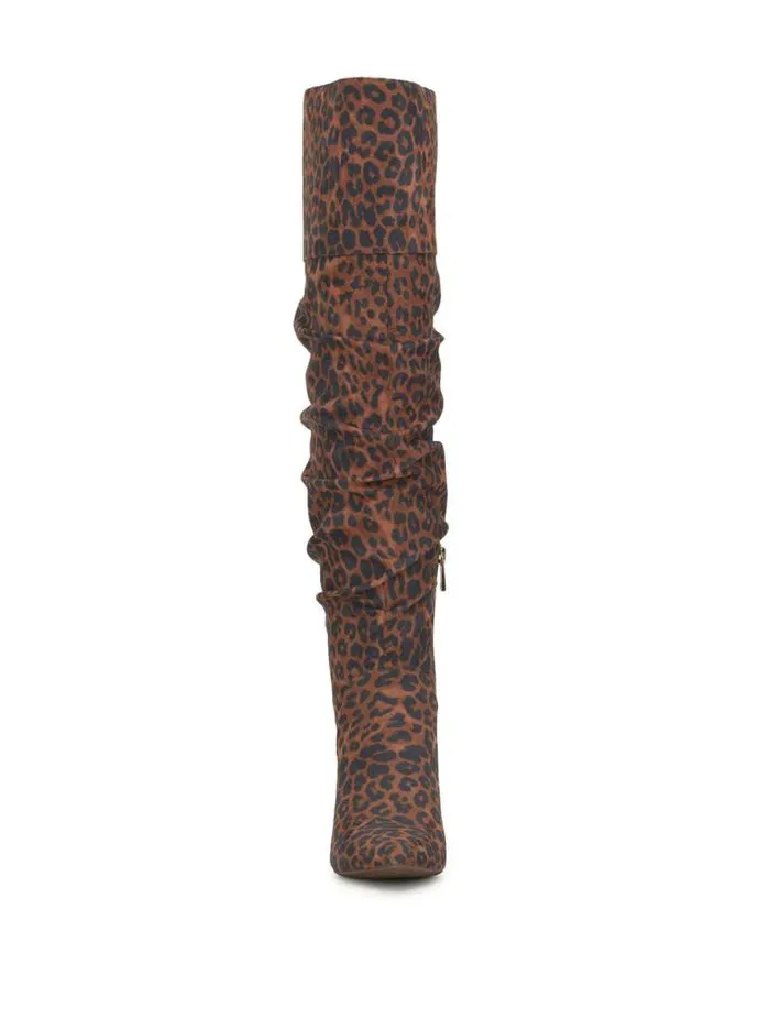 Boots and Booties Shoes Jessica Simpson Anitah Over The Knee Boot In Safari Leopard