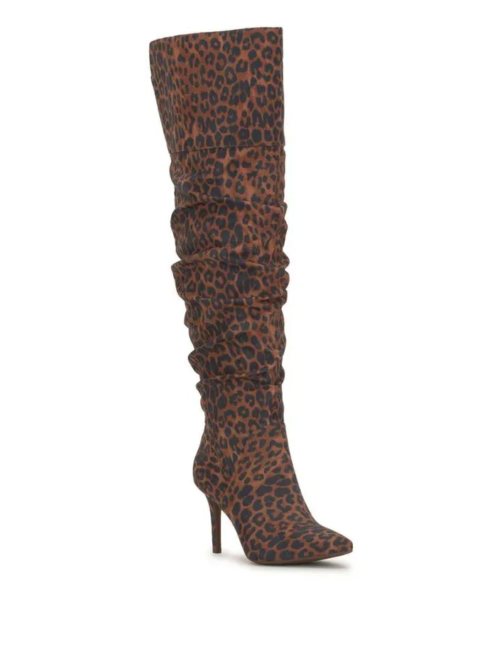 Boots and Booties Shoes Jessica Simpson Anitah Over The Knee Boot In Safari Leopard