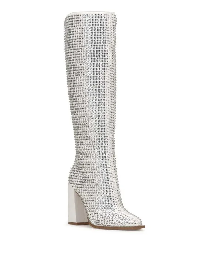 Boots and Booties Shoes Jessica Simpson Lovelly Embellished Boot In White