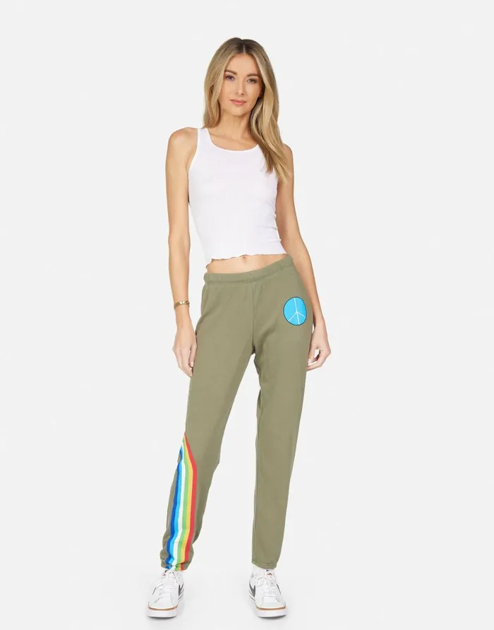 Brynn Elements Daisy Military Women039s Lauren Moshi Long Sweatpants