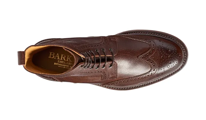 Calder 8211 Dark Brown Grain Men Barker Shoes Mens Boots