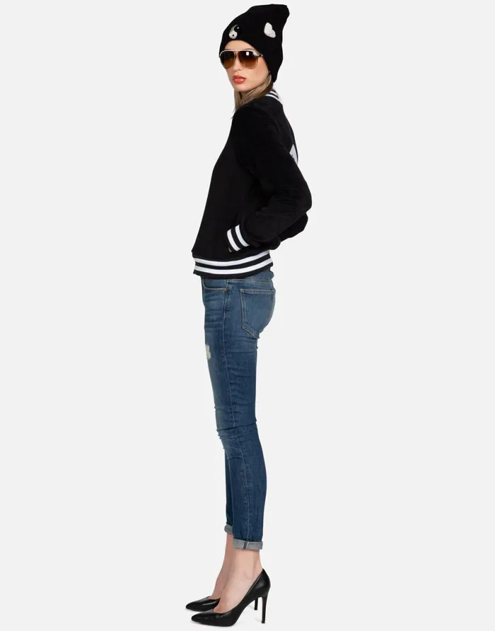 Cambria Biting Lip Yin Yang Black Women039s Lauren Moshi Jackets