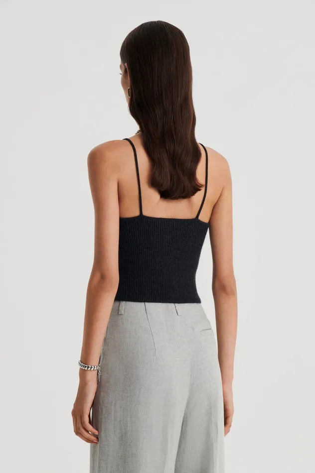 CASHMERE CAMISOLE CHARCOAL Women Knitwear Scanlan Theodore