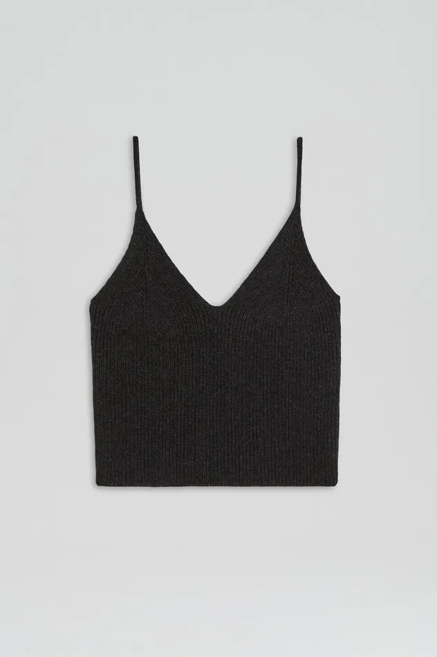 CASHMERE CAMISOLE CHARCOAL Women Knitwear Scanlan Theodore