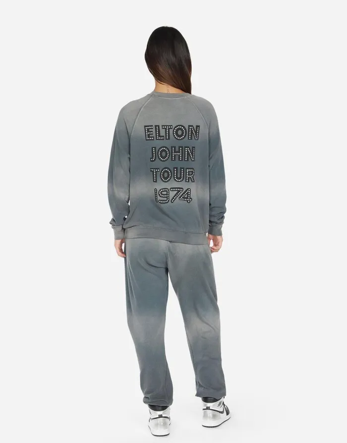 Chantria Elton John Piano Faded Graphite Women039s Lauren Moshi Long Sweatpants