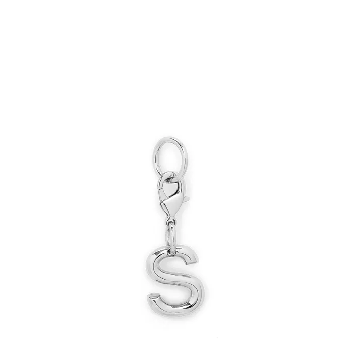 Charm Letter S Silver Color Women Lancel Key Ring
