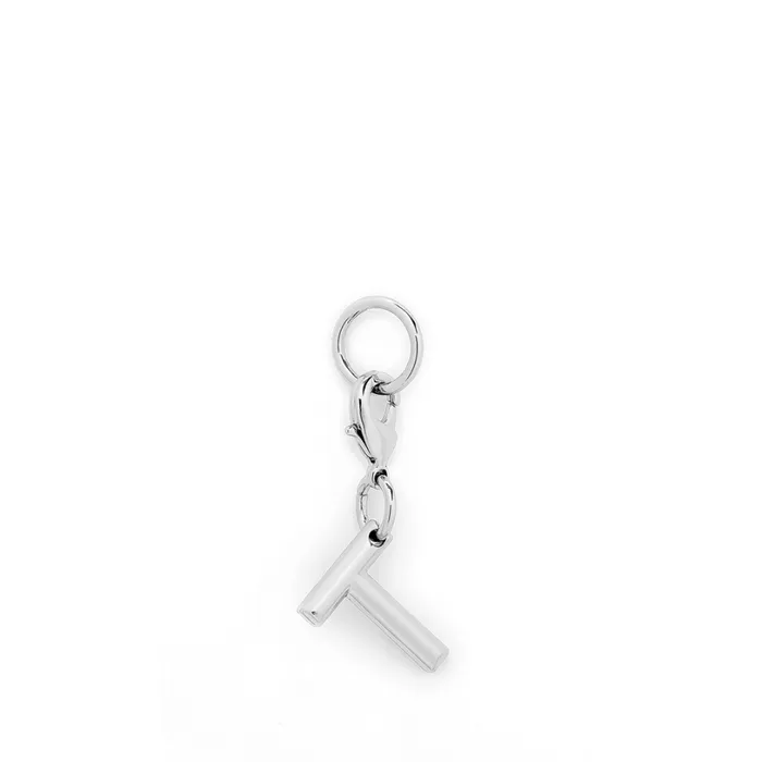Charm Letter T Silver Color Women Lancel Key Ring Charm Letter T Silver Color Women Lancel Key Ring