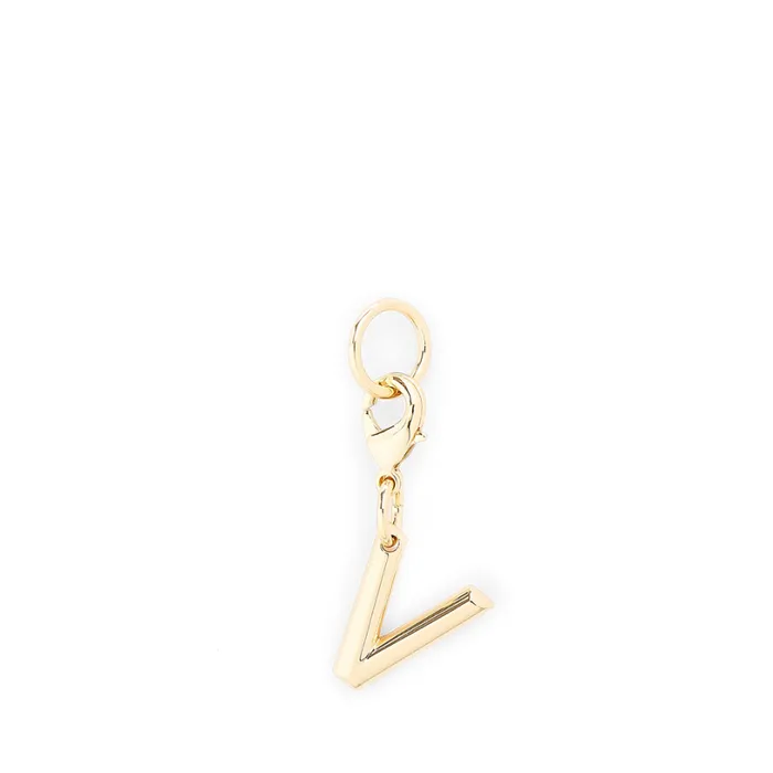 Charm Letter V Gold Color Women Lancel Charms