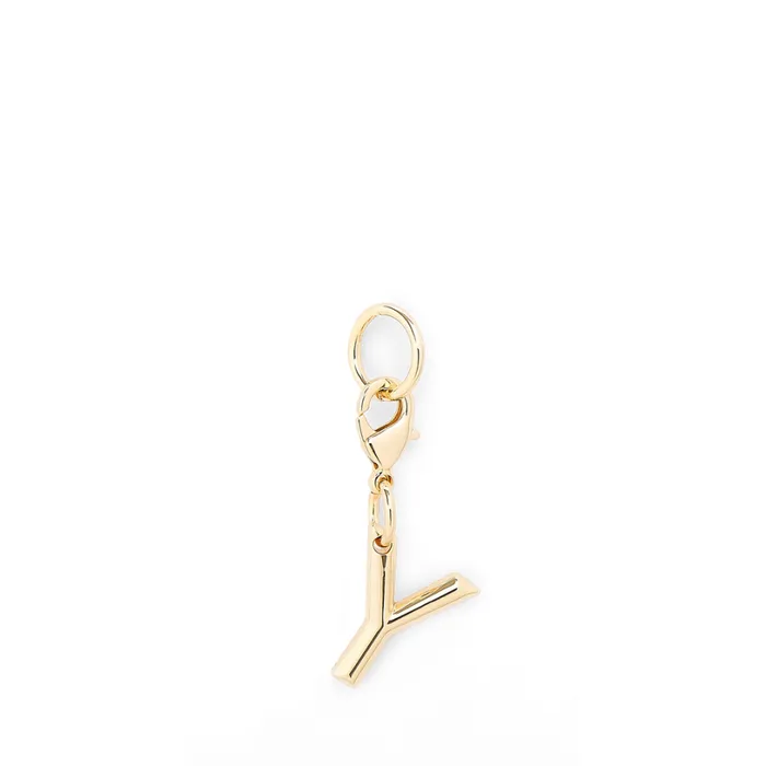 Charm Letter Y Gold Color Women Lancel Key Ring