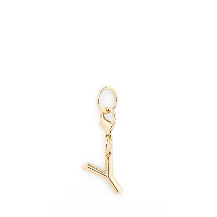Charm Letter Y Gold Color Women Lancel Key Ring
