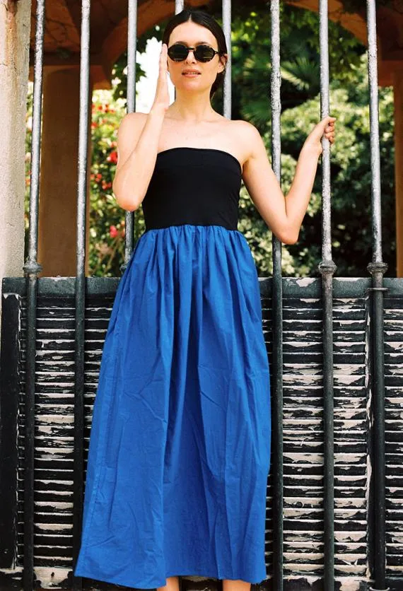 Ciao Lucia Long Dresses Tufo Dress Klein Blue 8211 Women