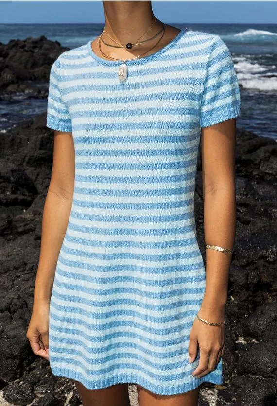 Ciao Lucia Mini Dresses Short Sleeve Floriana Acqua 8211 Women