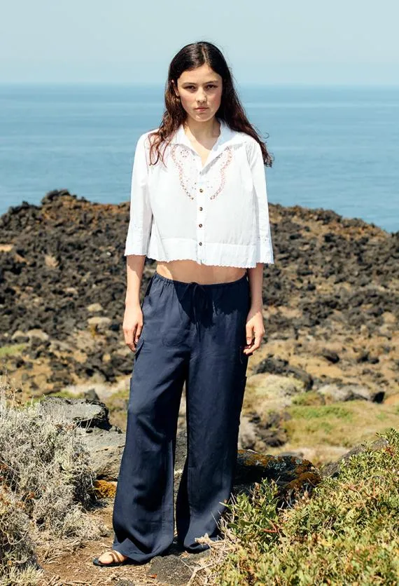 Ciao Lucia Pants Marceau Navy Cargo Pant 8211 Women