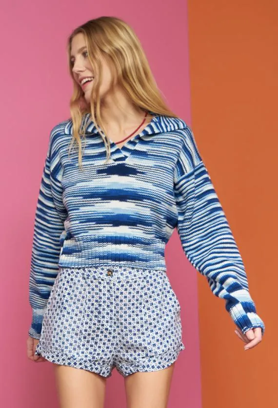 Ciao Lucia Polo Sweaters Venezia Sweater Acqua 8211 Women