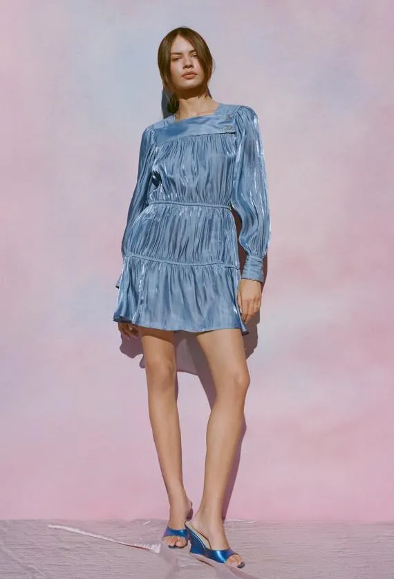 Ciao Lucia Satin Dresses Alessandra Dress Sea 8211 Women