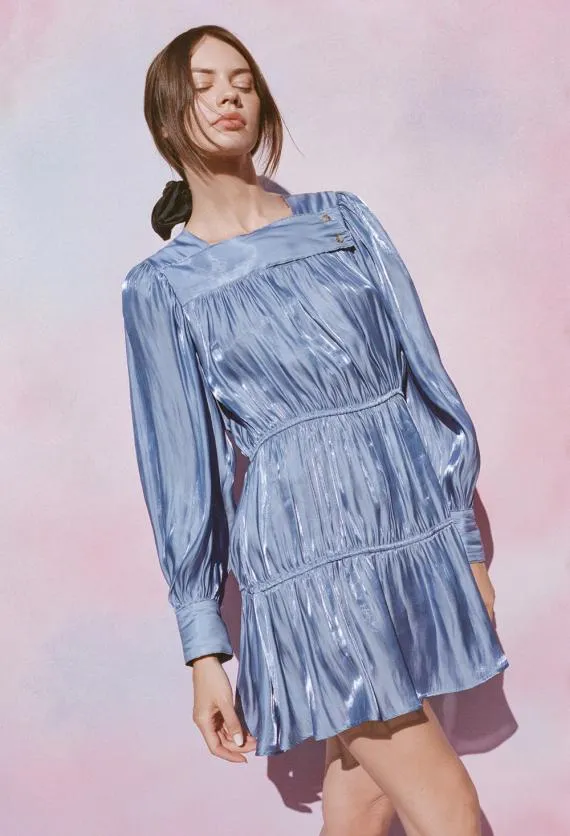 Ciao Lucia Satin Dresses Alessandra Dress Sea 8211 Women