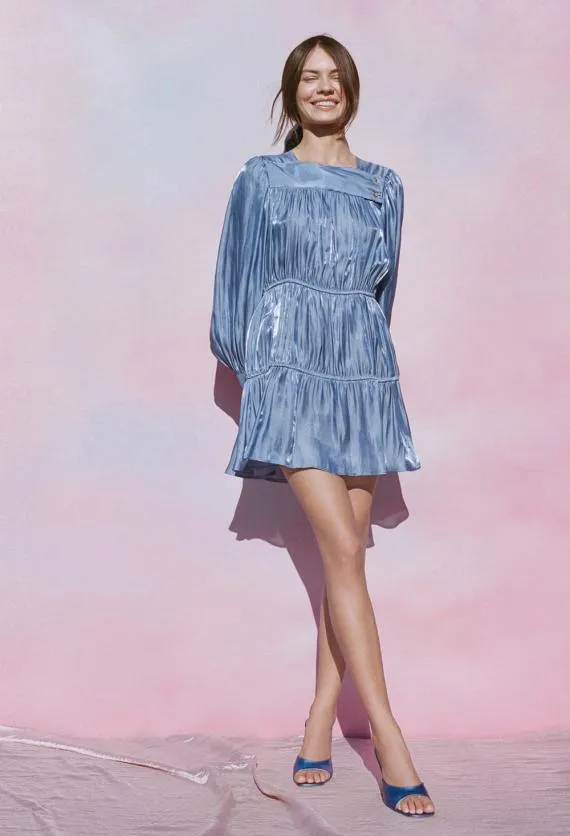 Ciao Lucia Satin Dresses Alessandra Dress Sea 8211 Women