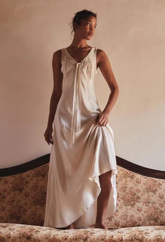 Ciao Lucia Satin Dresses Serena Dress Cream 8211 Women