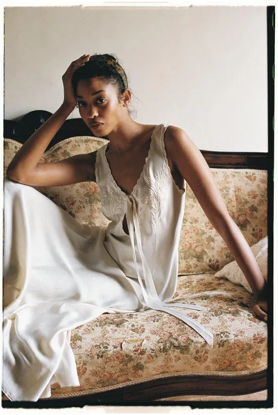 Ciao Lucia Satin Dresses Serena Dress Cream 8211 Women
