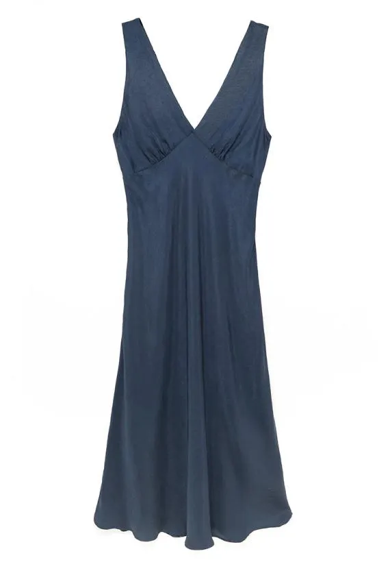 Ciao Lucia Satin Dresses Silvana Dress Midnight 8211 Women