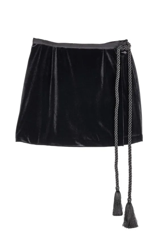 Ciao Lucia Skirts Luz Skirt Black Velvet 8211 Women