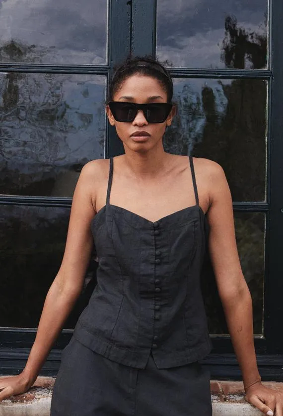 Ciao Lucia Sleeveless Tops Cortez Top Black 8211 Women