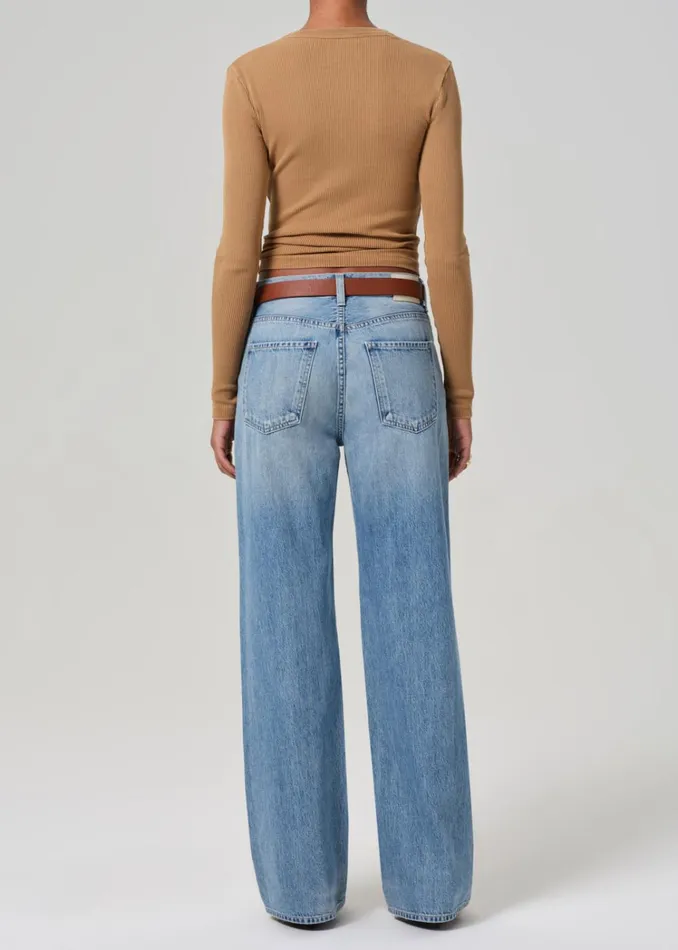 Citizens Of Humanity Annina High Rise Wide Leg 33034 In Meuse Women Jeans