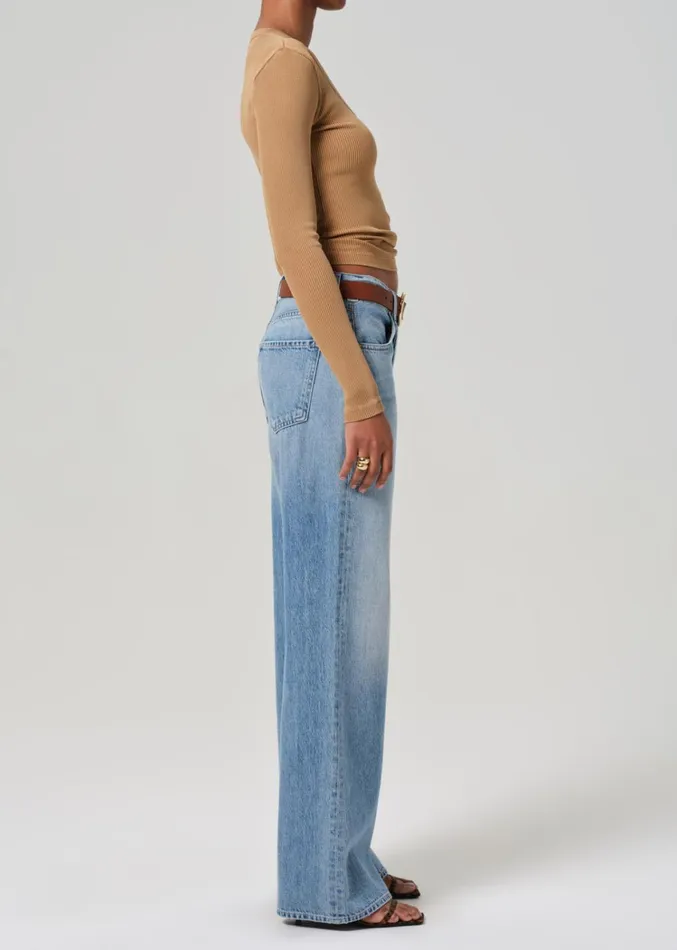 Citizens Of Humanity Annina High Rise Wide Leg 33034 In Meuse Women Jeans