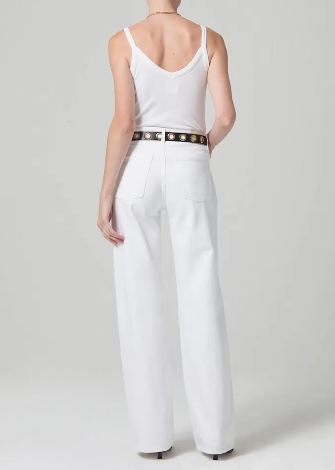 Citizens Of Humanity Annina High Rise Wide Leg 33034 In Seashell Women Jeans