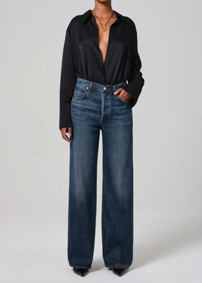Citizens Of Humanity Annina High Rise Wide Leg 33034 In Westwood Women Jeans