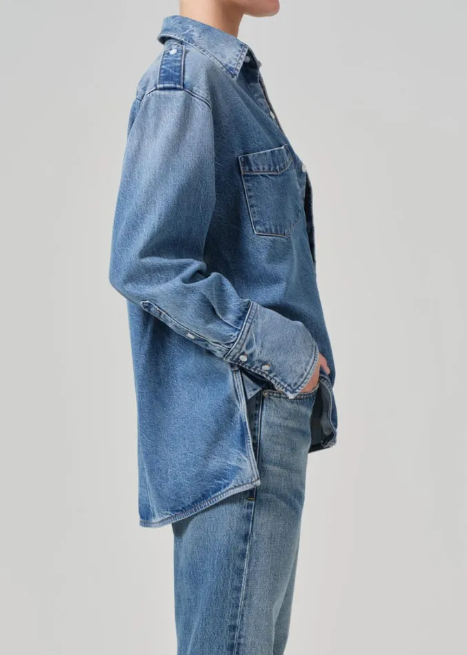 Citizens Of Humanity Ari Shirt In Dweller Women Tops