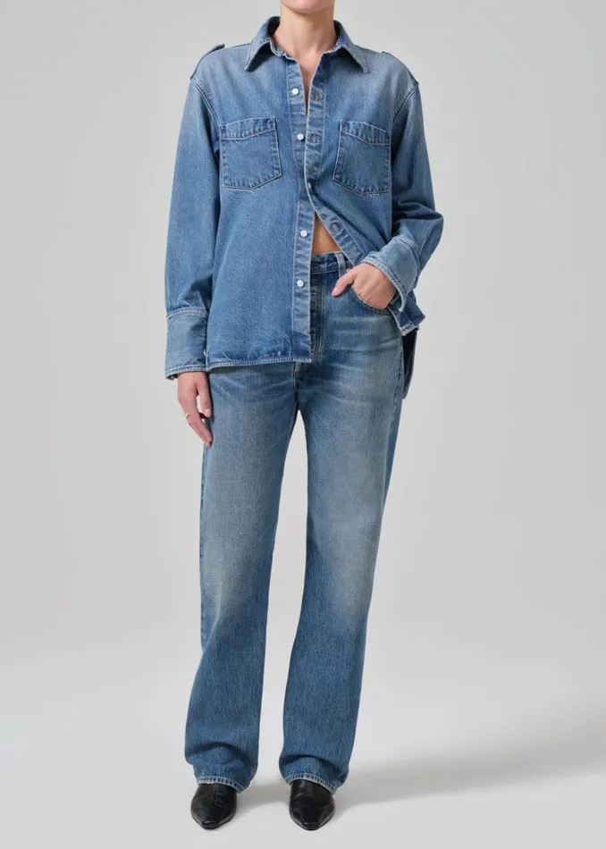 Citizens Of Humanity Ari Shirt In Dweller Women Tops